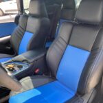 blue and black captain chairs