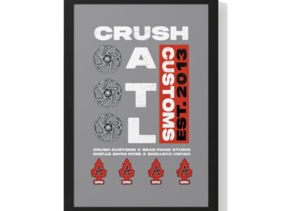 Crush Customs ATL Series Framed Vertical Poster